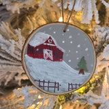 Hand Painted Wood Ornaments
