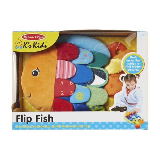 flip fish baby toy