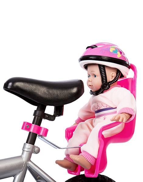 bicycle with doll seat
