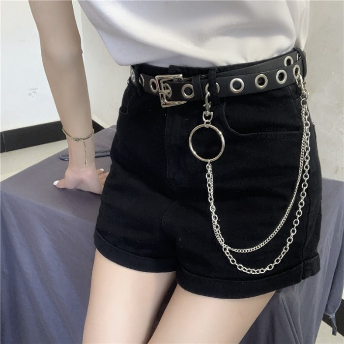 Punk Waist Belt W/ Chain – YihFoo