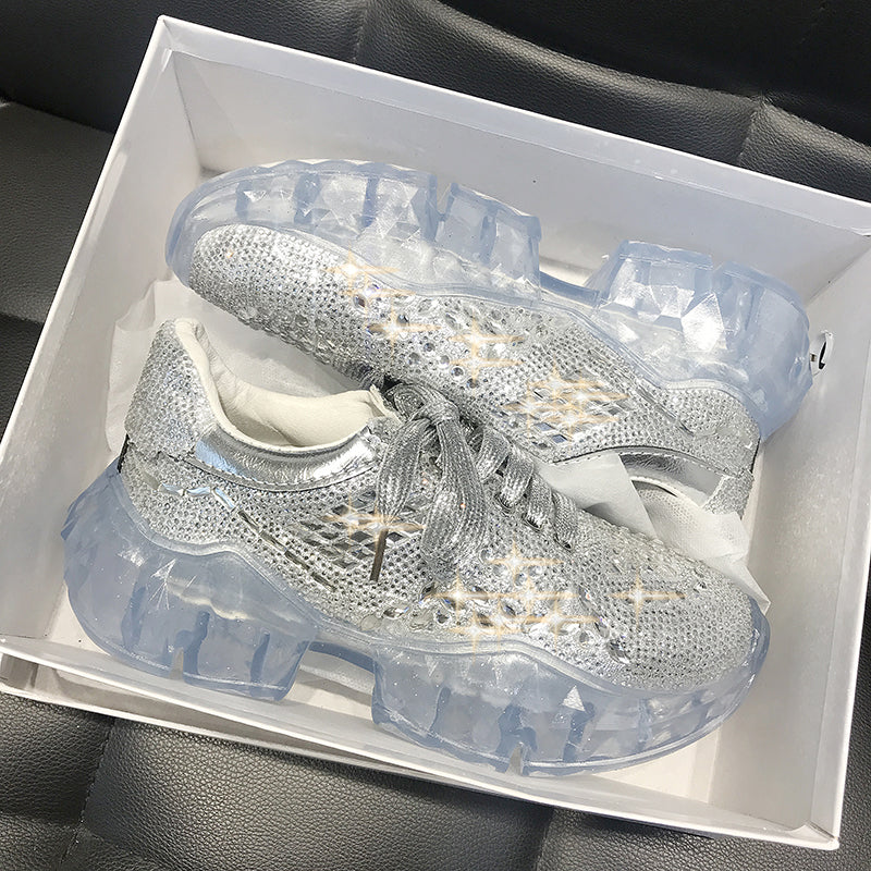 rhinestone sneakers womens