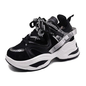 women's breathable dad sneakers