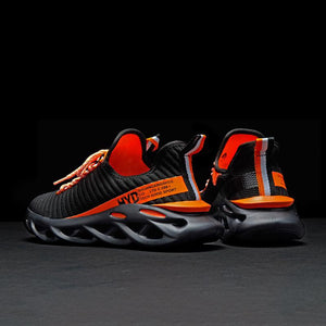 orange & black shoes