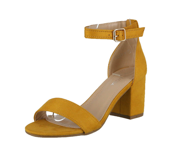 mustard yellow suede heels