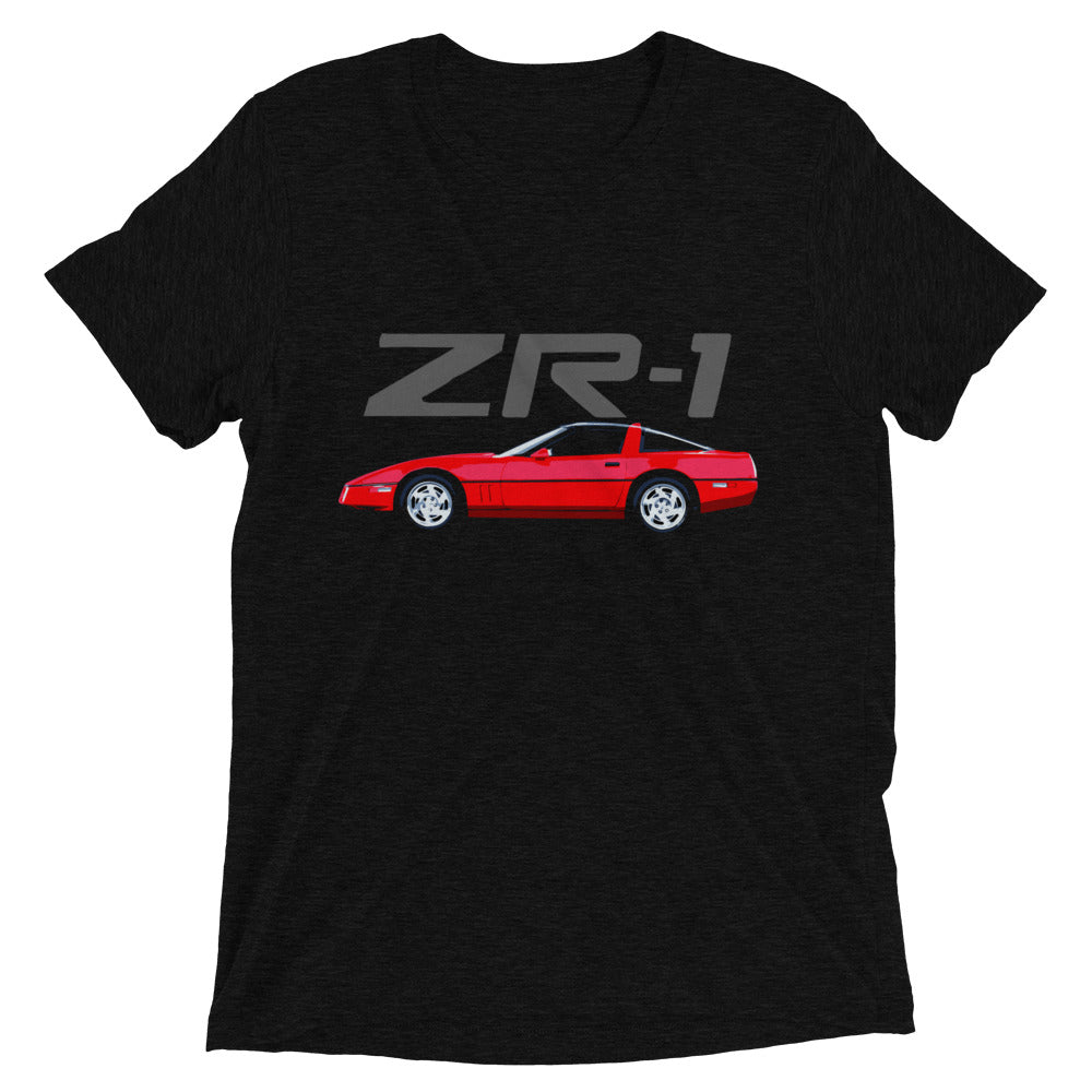 1996 Sports Car Grand Sport Vintage Style Thin Tri-Blend Short