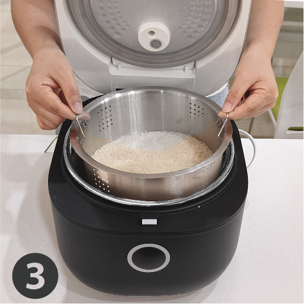 Rice Cooker Stainless Steel Inner Pot, YOKEKON Low Carb Large 8 Cup Rice  Maker with Steamer Basket, 24H Delay Timer and Auto Keep Warm Feature