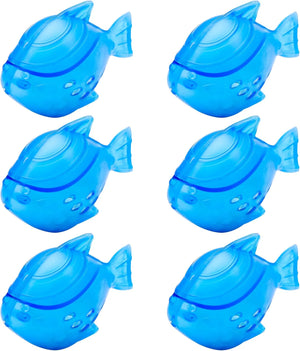 6 Pack Universal Humidifier Cleaner Fish – Compatible with All Keecoon Ultrasonic Humidifiers, Purifies Water, Prevents Scale & Hard Water Build-Up, Blue - KEECOON