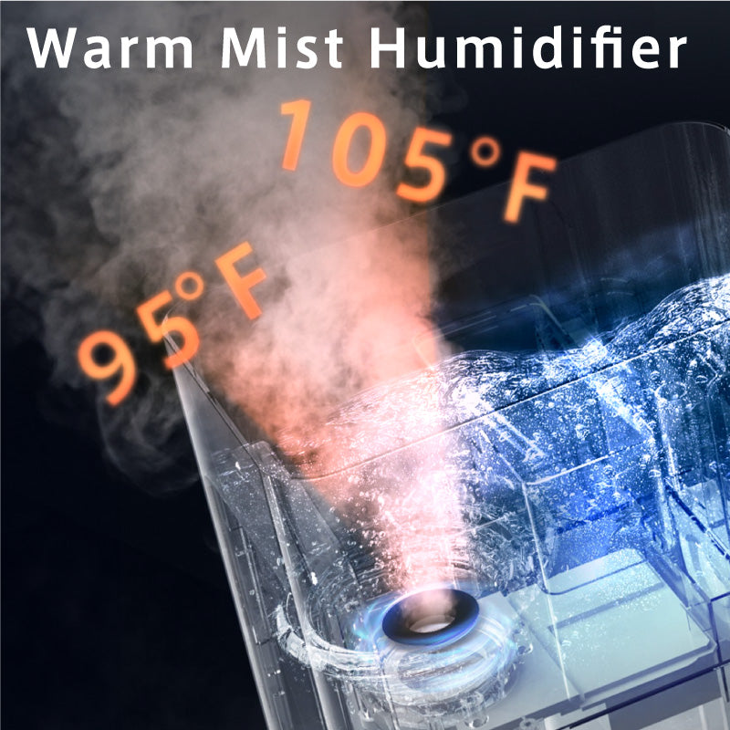 YOKEKON 3.4Gal/13L Cool and Warm Mist Humidifiers – KEECOON
