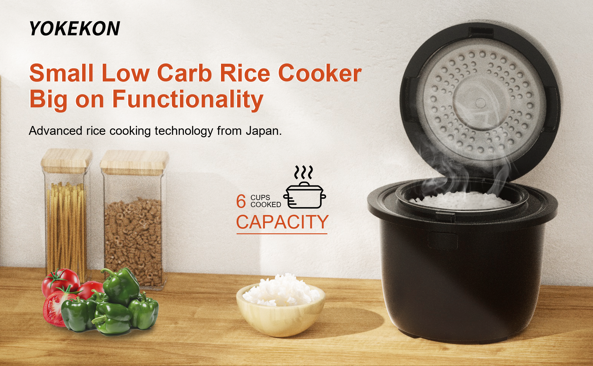 Rice Cooker Small 6 Cups Cooked(3 Cups Uncooked), 1.5L Small Rice Cooker  with Steamer For 1-3 people, Removable Nonstick Pot, One Button&Keep Warm