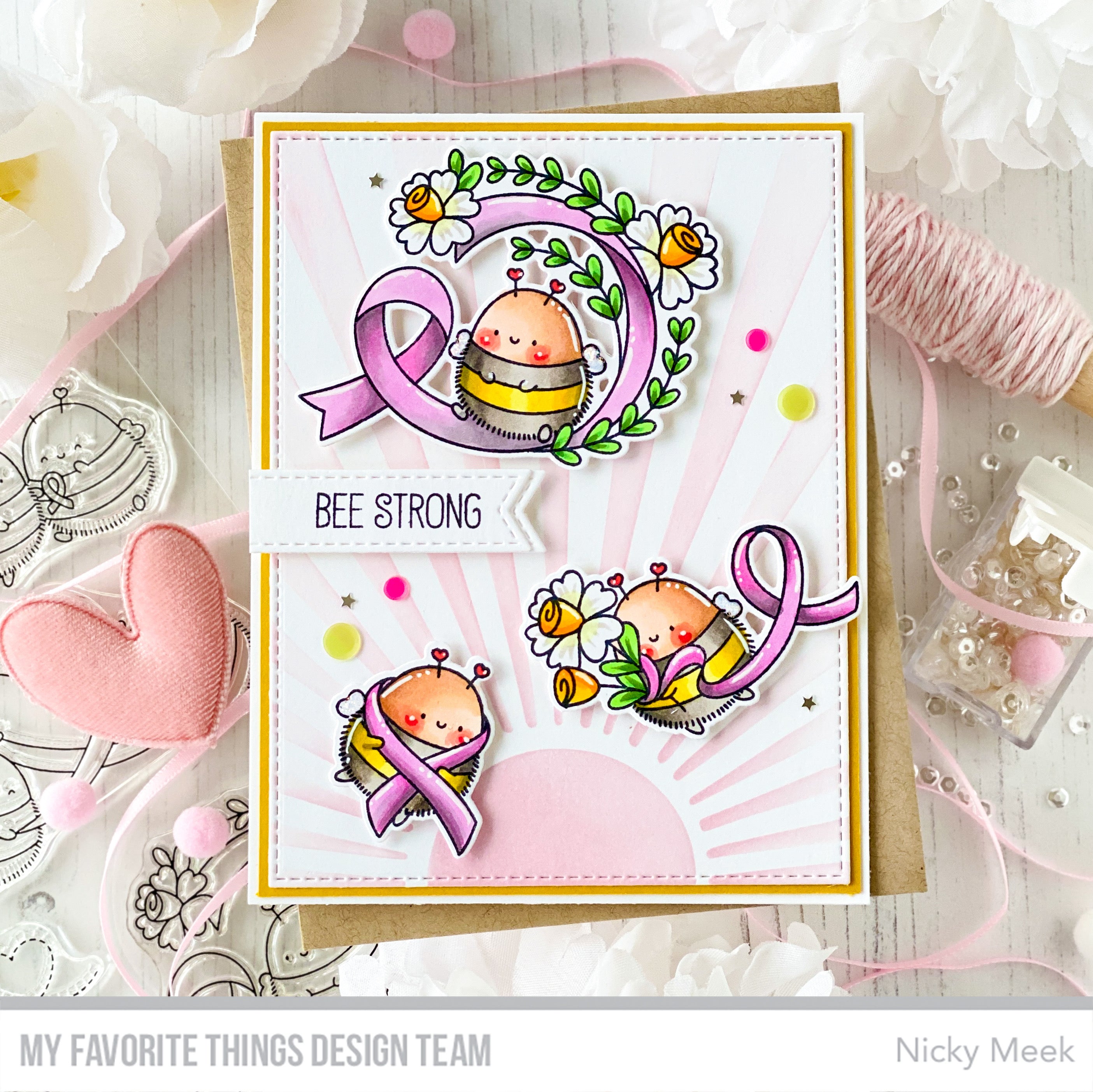 Handmade card from Nicky Meek featuring products from my Favorite Things #mftstamps