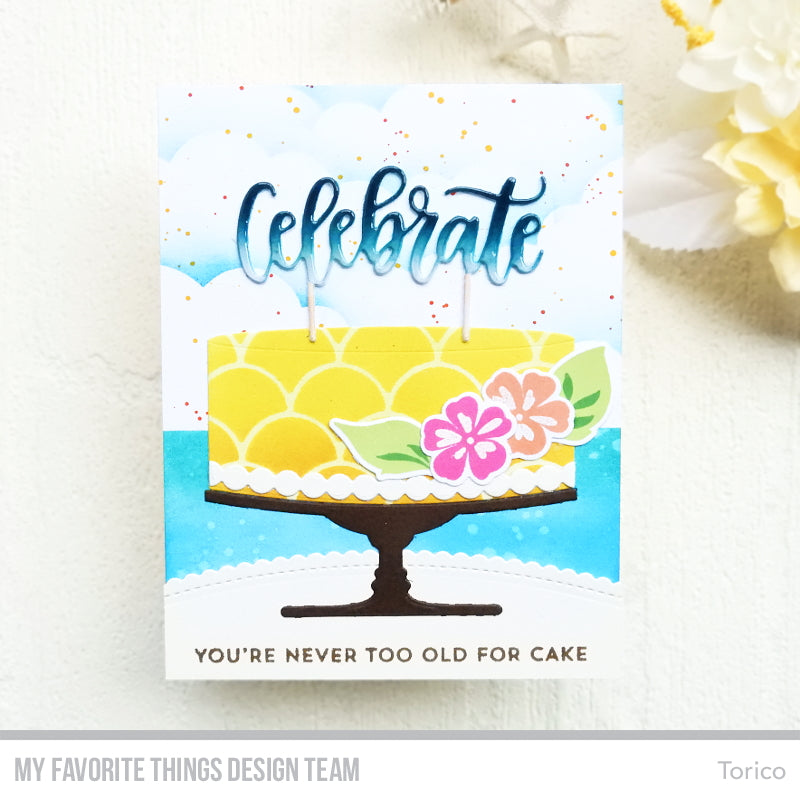 Handmade card from Torico featuring products from My Favorite Things #mftstamps