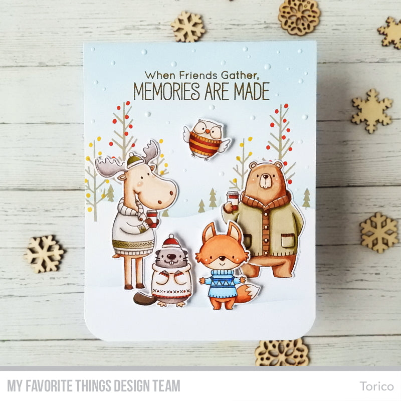 Handmade card from Torico featuring products from My Favorite Things #mftstamps