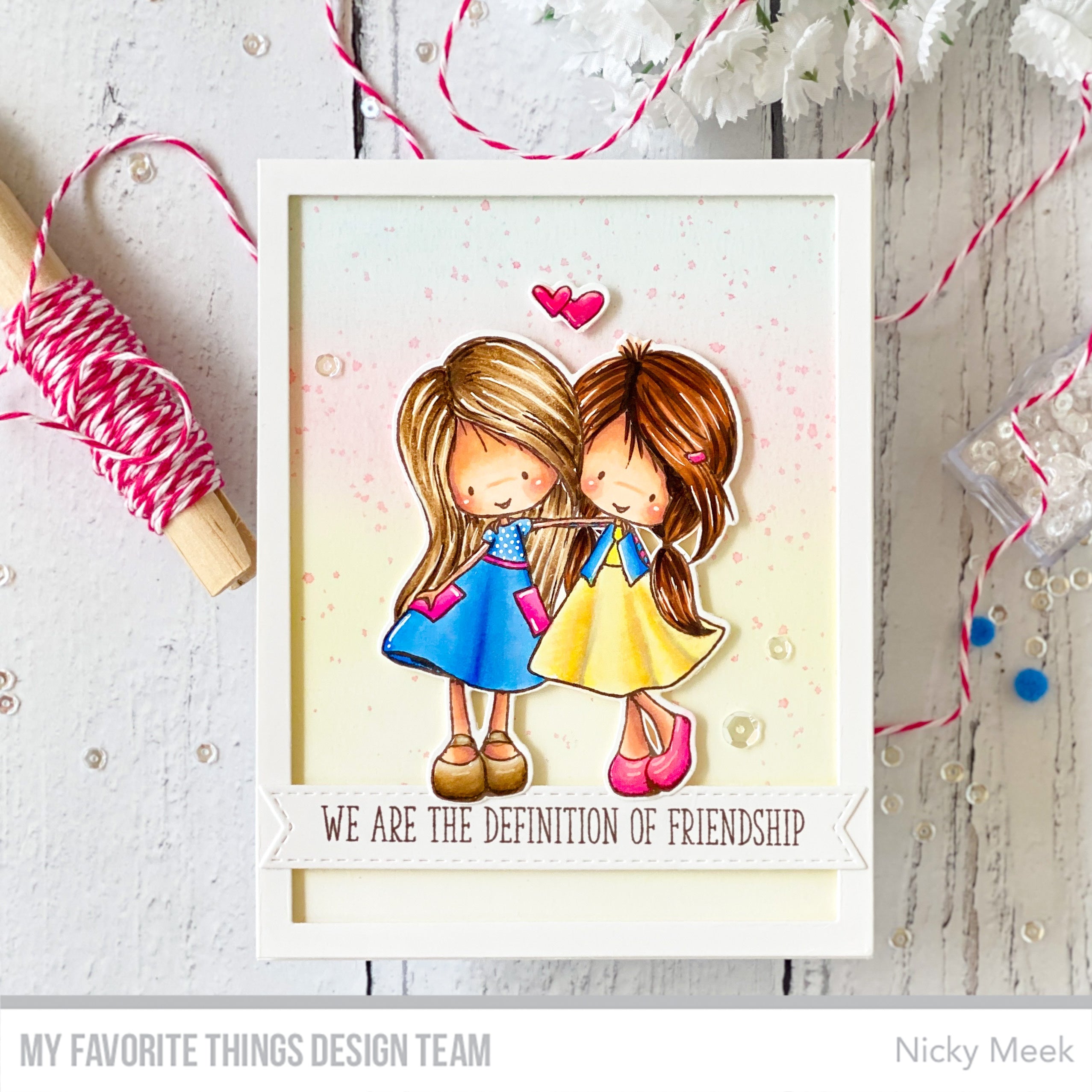 Handmade card from Nicky Meek featuring products from My Favorite Things #mftstamps