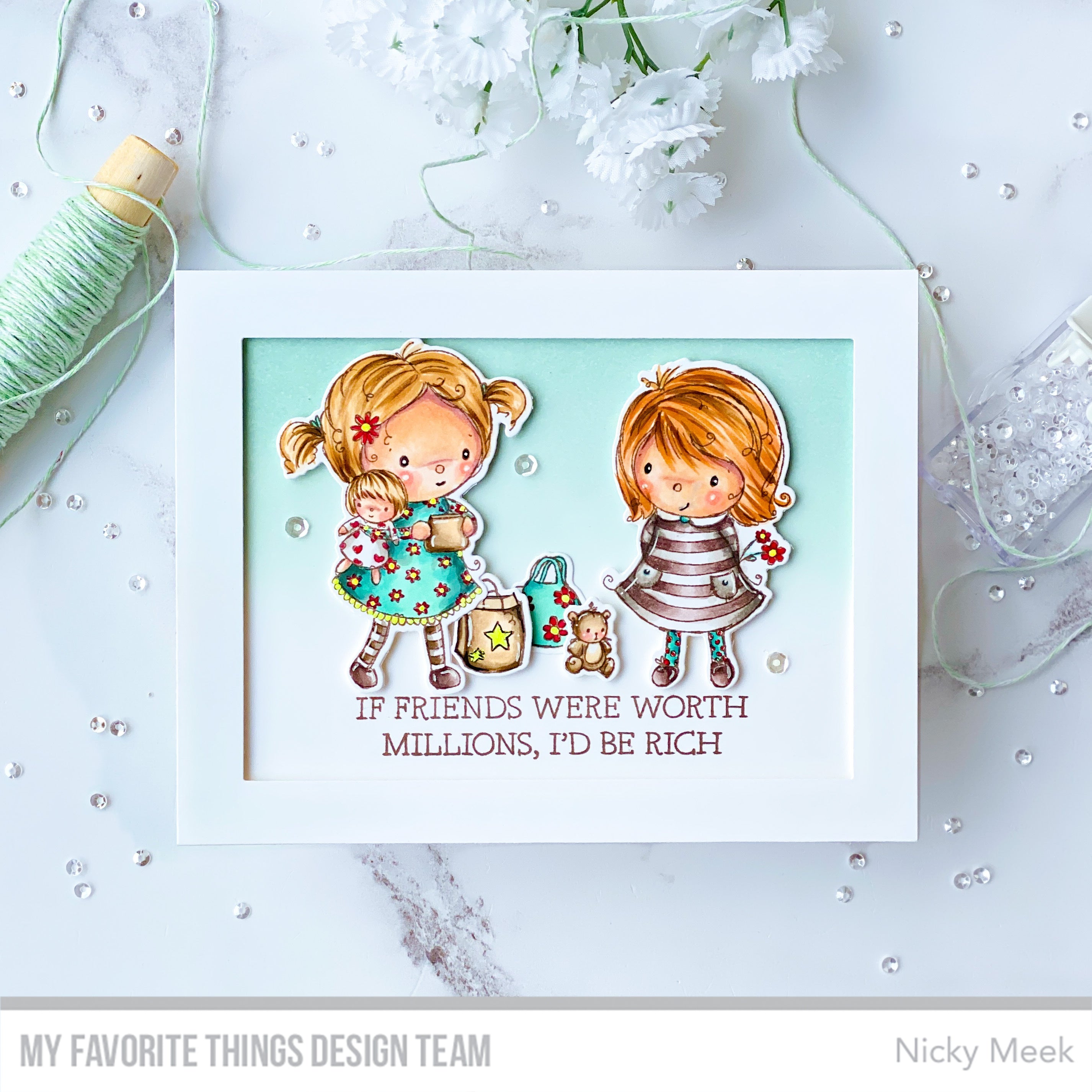 Handmade card from Nicky Meek featuring products from My Favorite Things #mftstamps