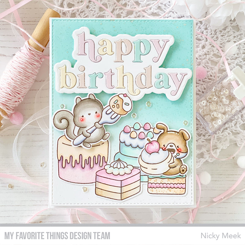 Handmade card from Nicky Meek featuring products from My Favorite Things #mftstamps