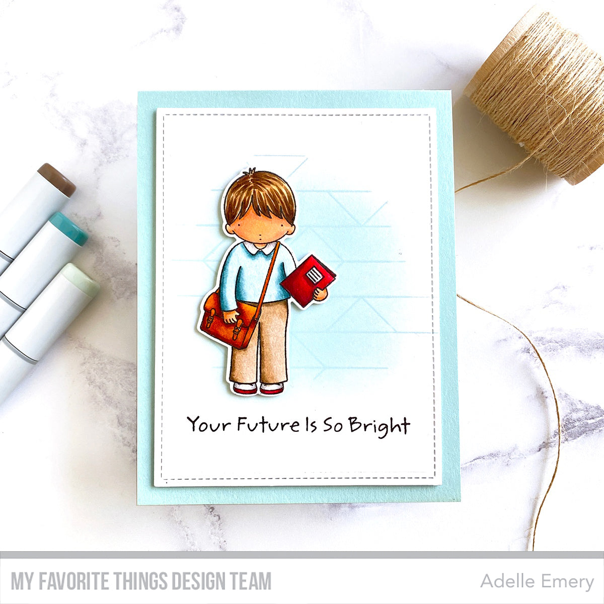 Handmade card from Adelle Emery featuring products from My favorite Things #mftstamps