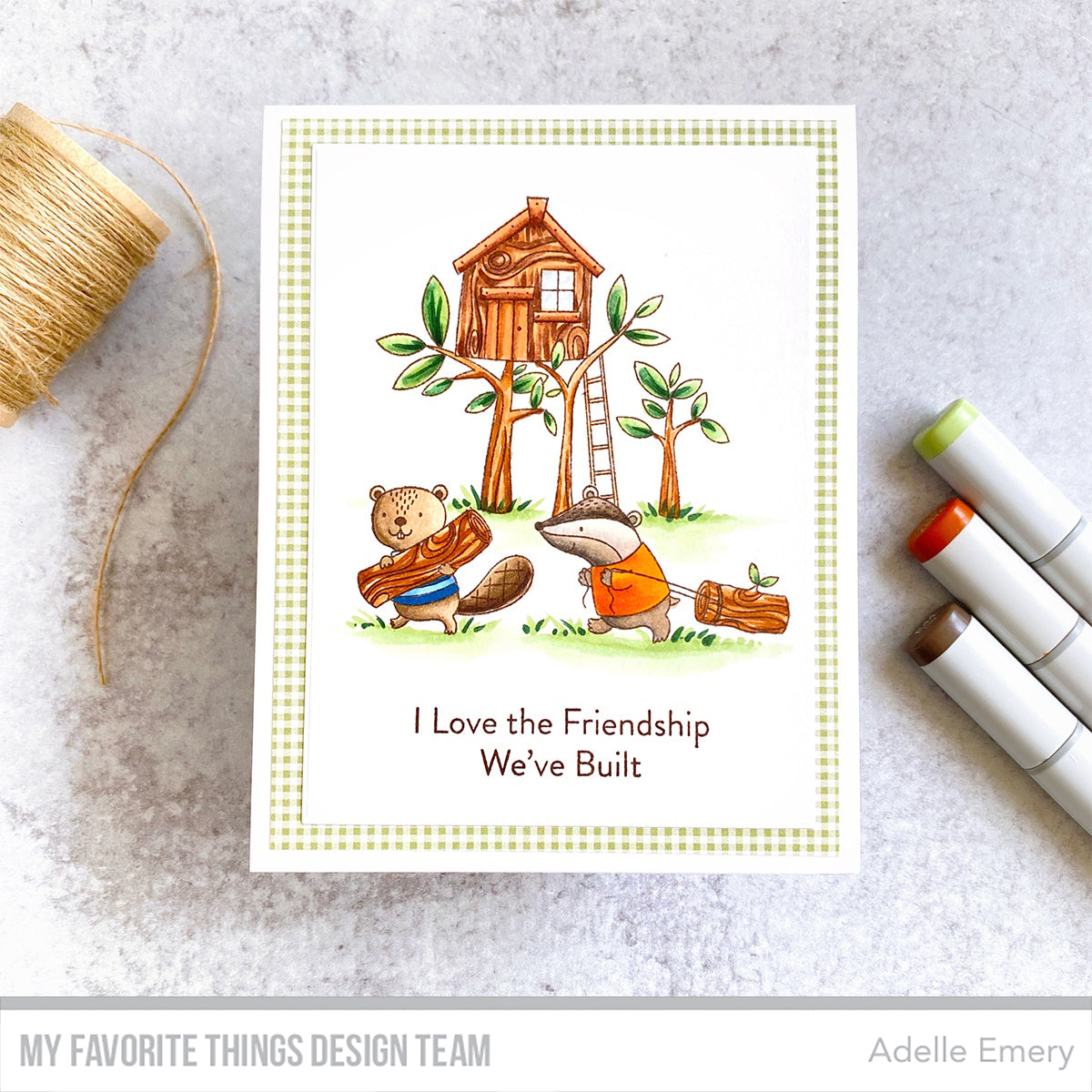 Handmade card from Adelle Emery featuring products from My Favorite Things #mftstamps