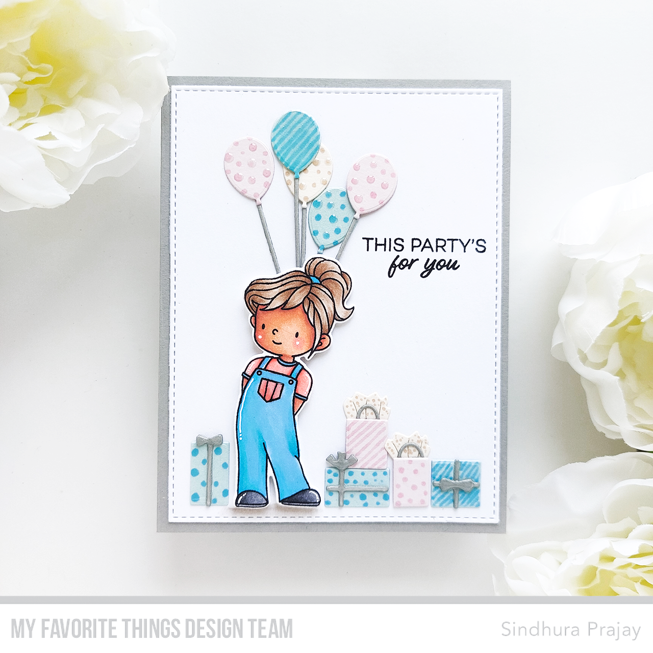 Handmade card from Sindhu Prajay featuring products from My Favorite Things #mftstamps