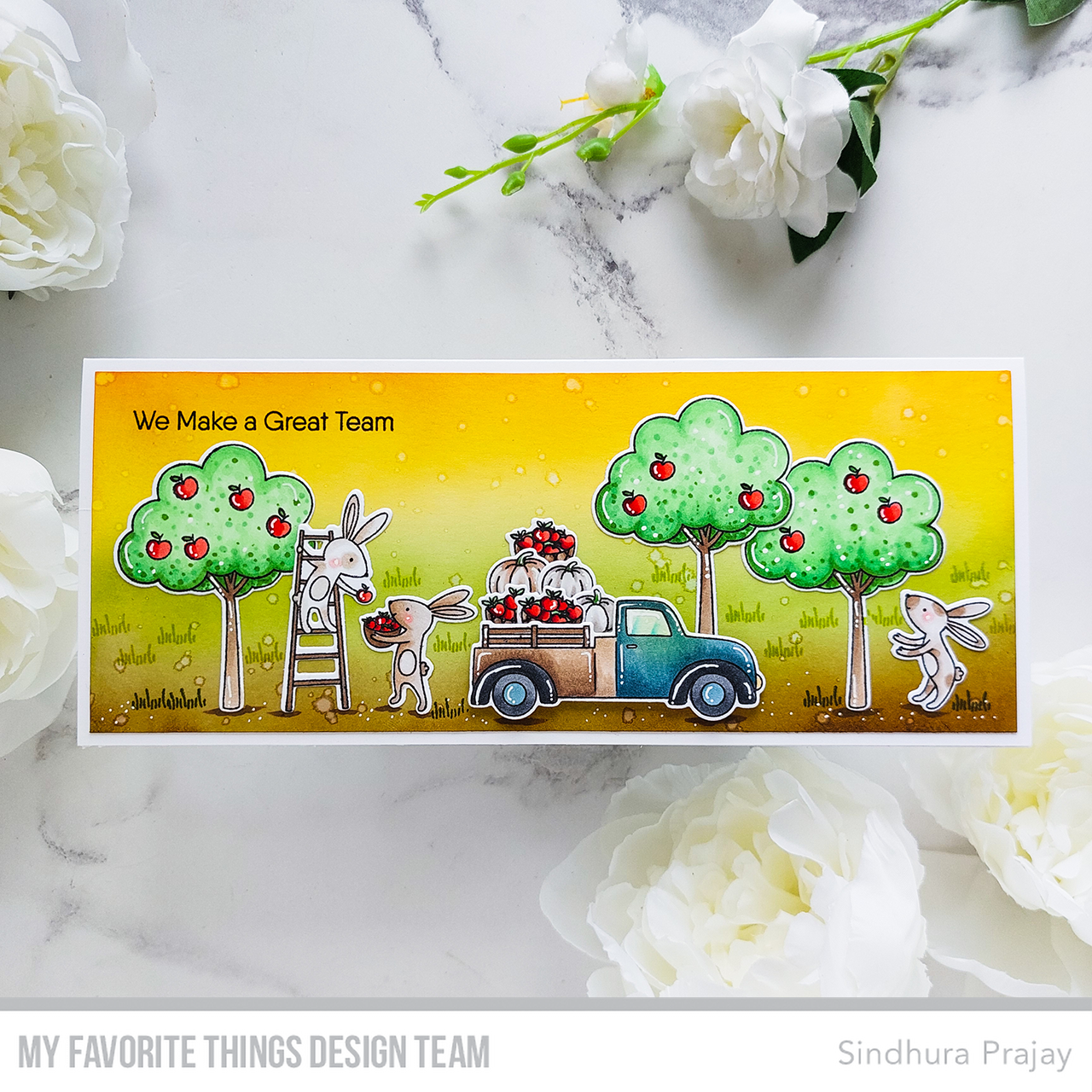 Handmade card from Sindhura Prajay featuring products from My Favorite Things #mftstamps 