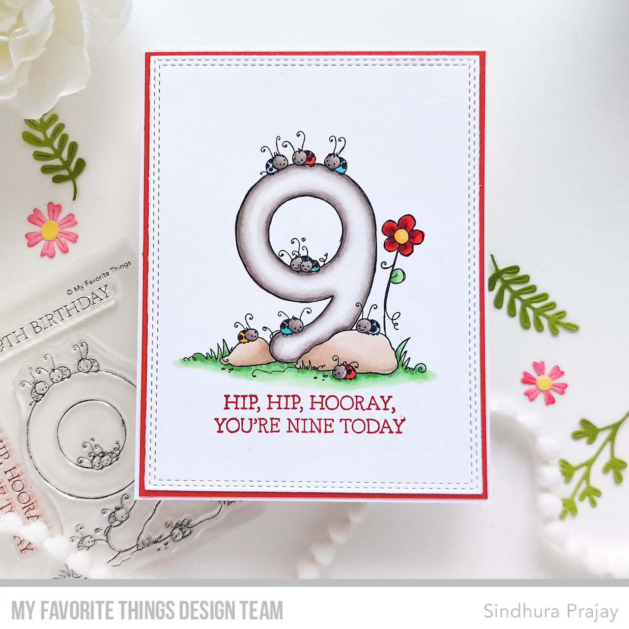 Handmade card from Sindhura Prajay featuring products from My Favorite Things #mftstamps