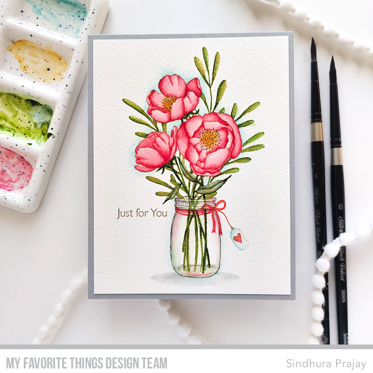 Handmade card from Sindhura Prajay featuring products from My Favorite Things #mftstamps