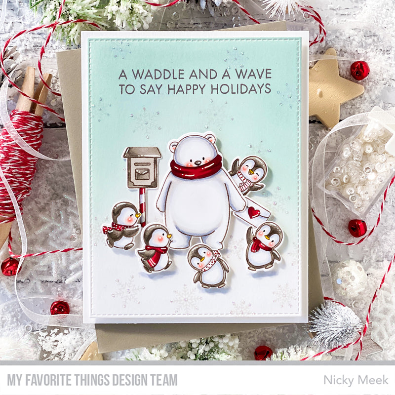 Handmade card from Nicky Meek featuring products from My Favorite Things #mftstamps