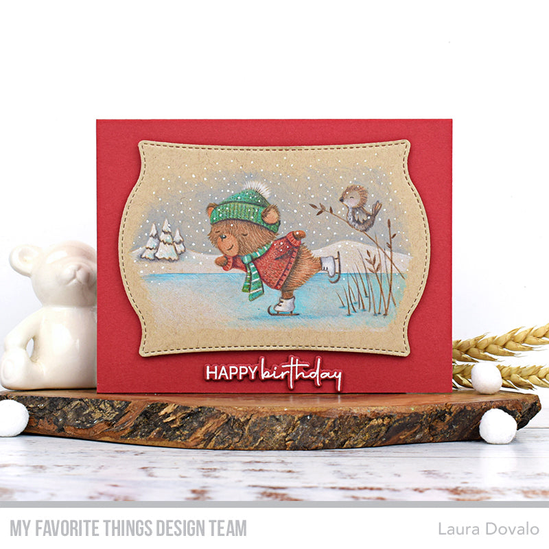 Handmade card from Laura Dovalo featuring products from My Favorite Things #mftstamps