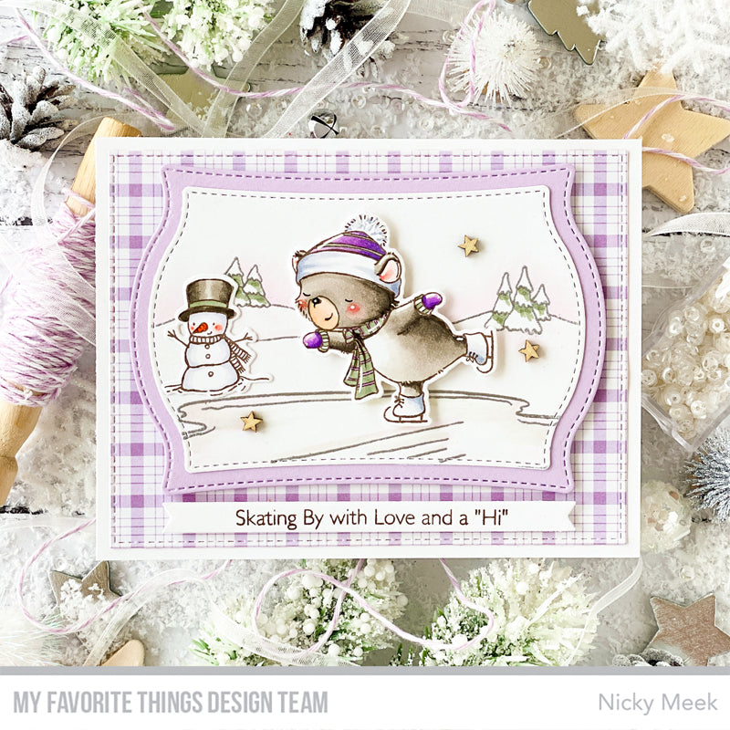 Handmade card from Nicky Meek featuring products from My Favorite Things #mftstamps