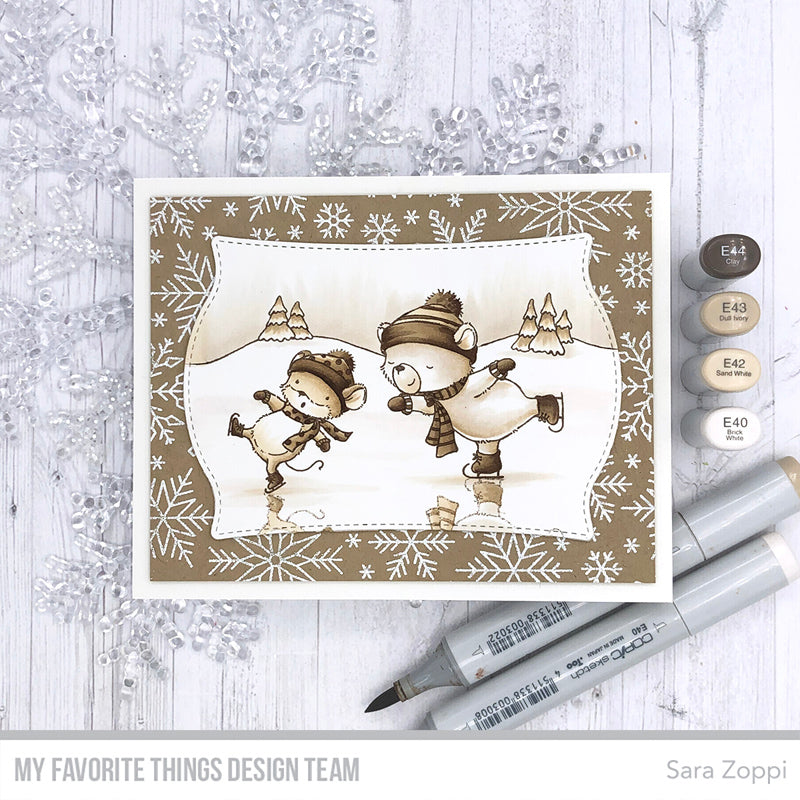 Handmade card from Sara Zoppi featuring products from My Favorite Things #mftstamps