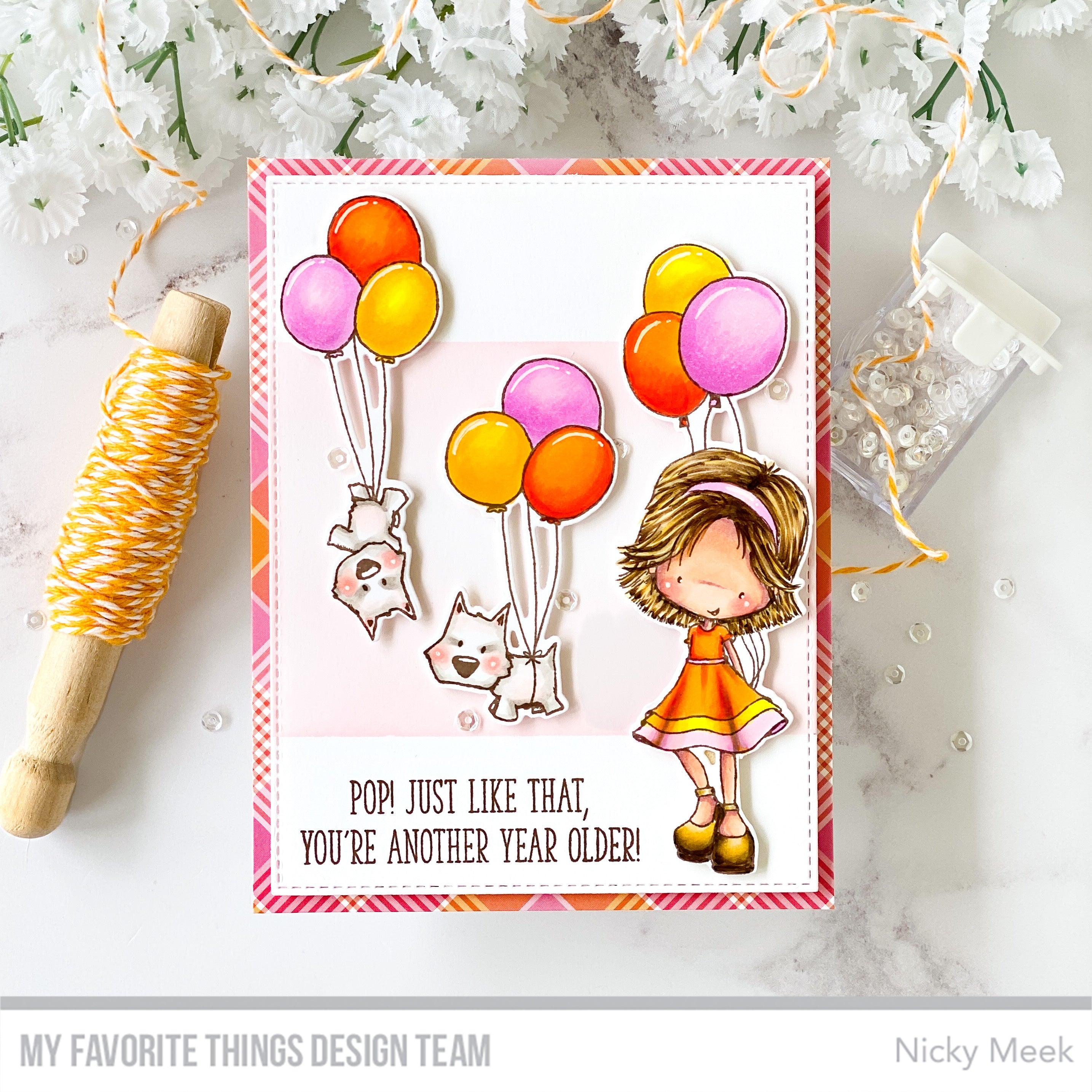 Handmade card from Nicky Meek featuring products from My Favorite Things #mftstamps