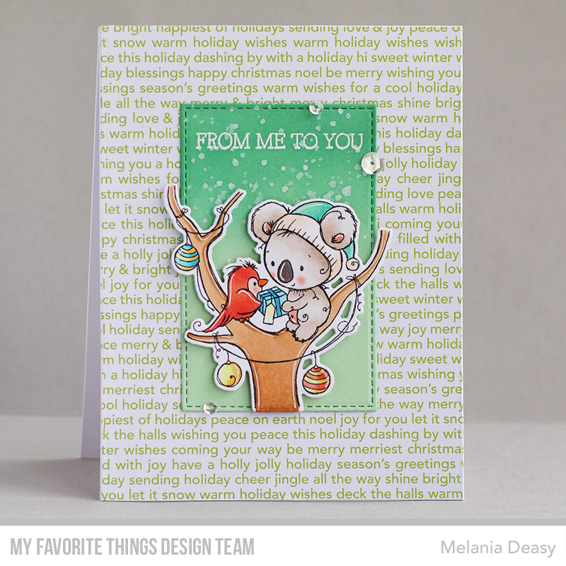 Handmade card from Melania Deasy featuring products from My Favorite Things #mftstamps