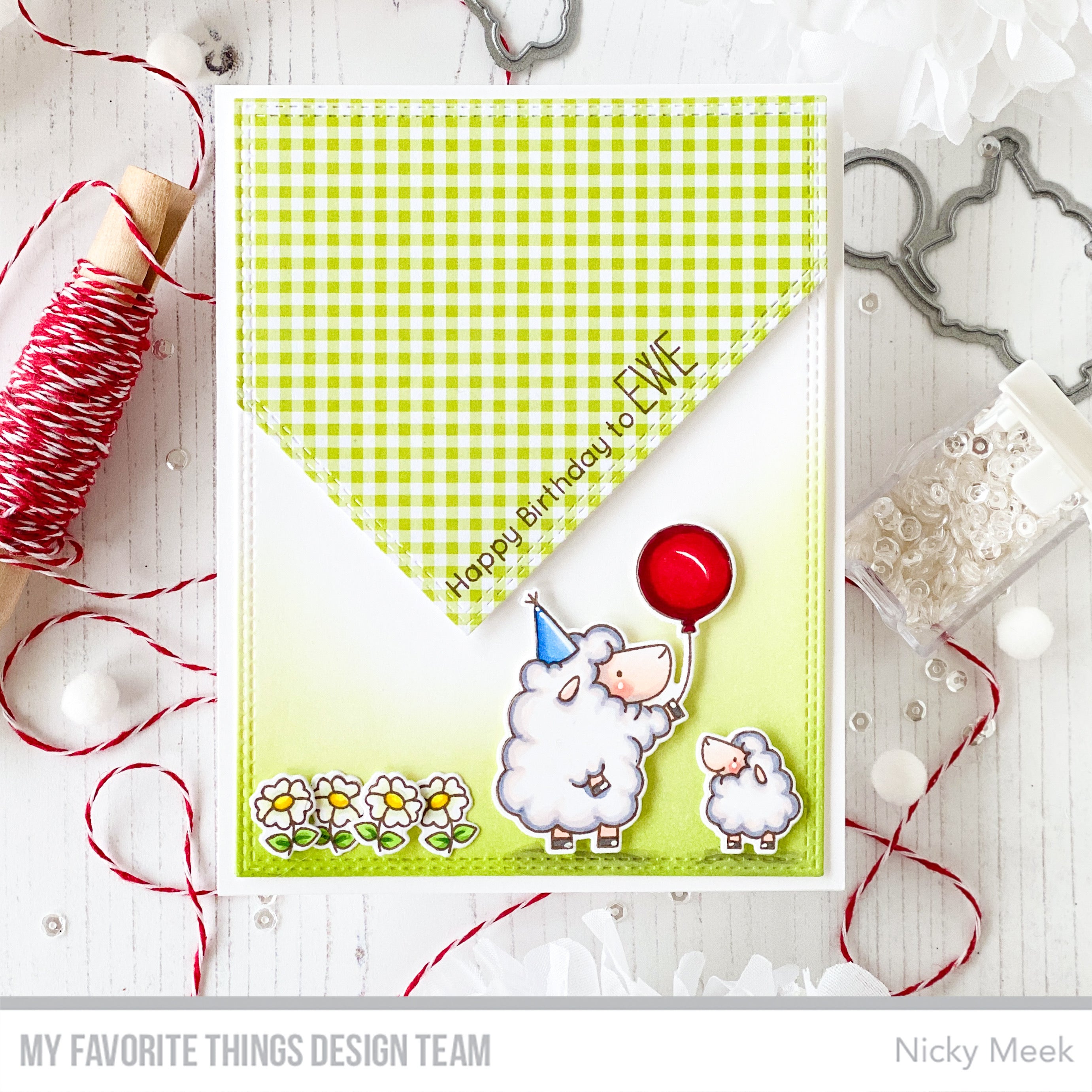 Handmade card from Nicky Meek featuring products from My Favorite Things #mftstamps