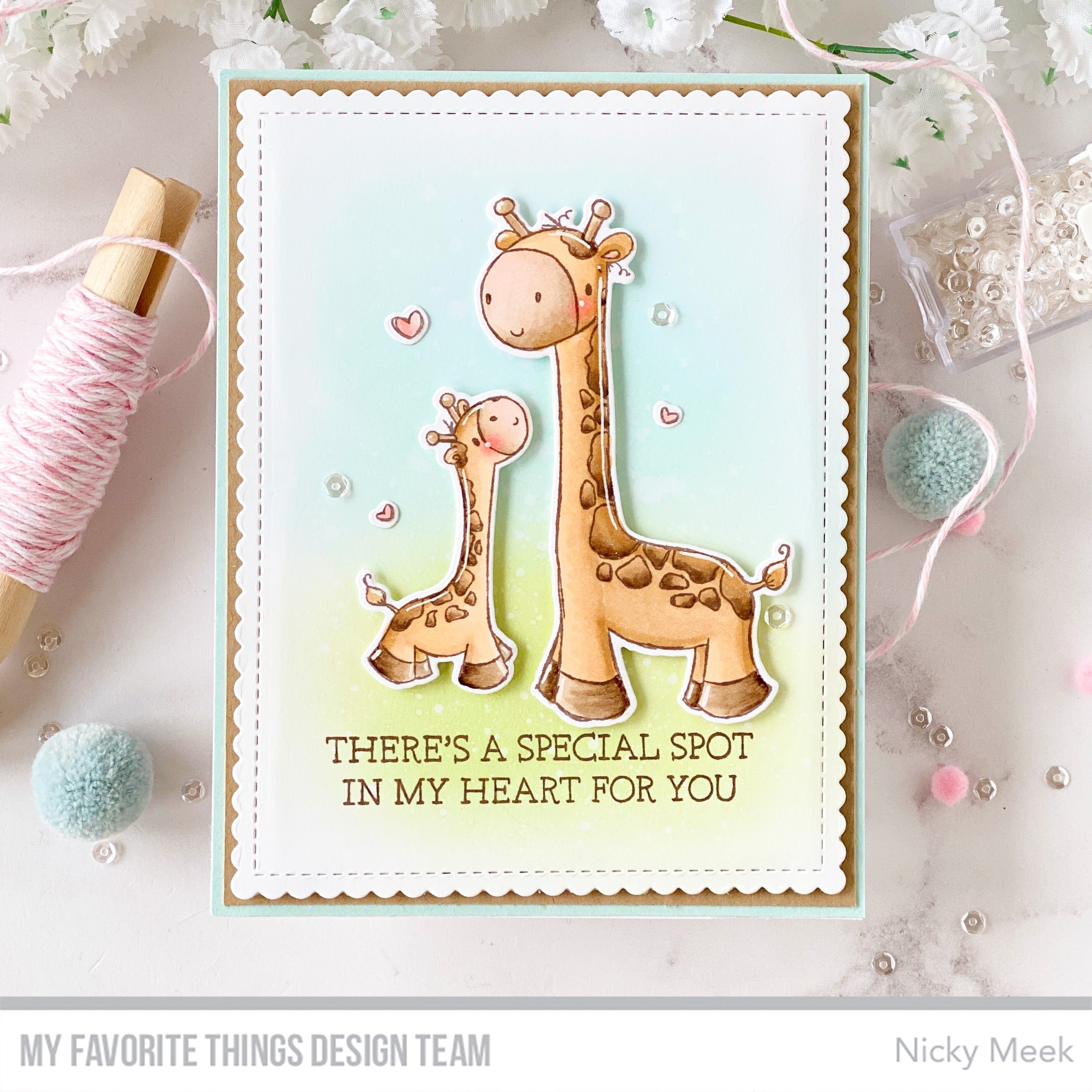 Handmade card from Nicky Meek featuring products from My Favorite Things #mftstamps