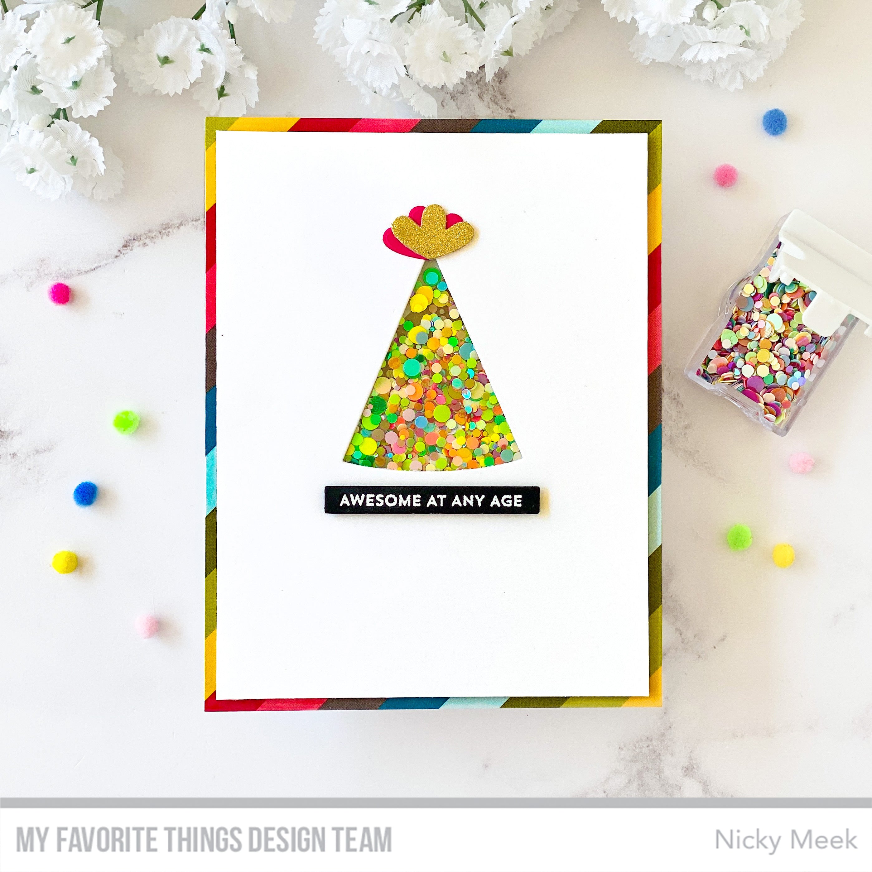 Handmade card from Nicky Meek featuring products from My Favorite Things #mftstamps