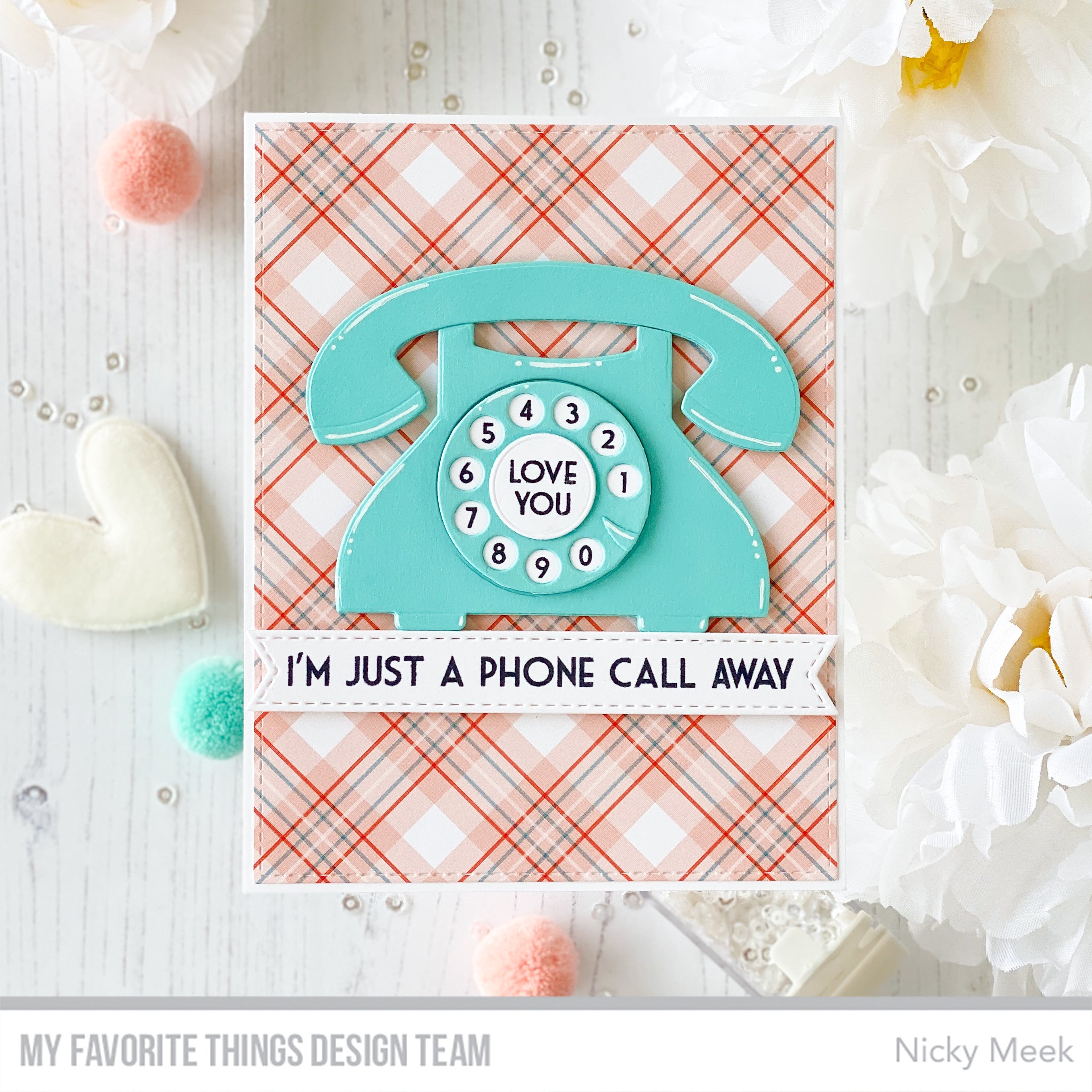 Handmade cared from Nicky Meek featuring products from My Favorite Things #mftstamps