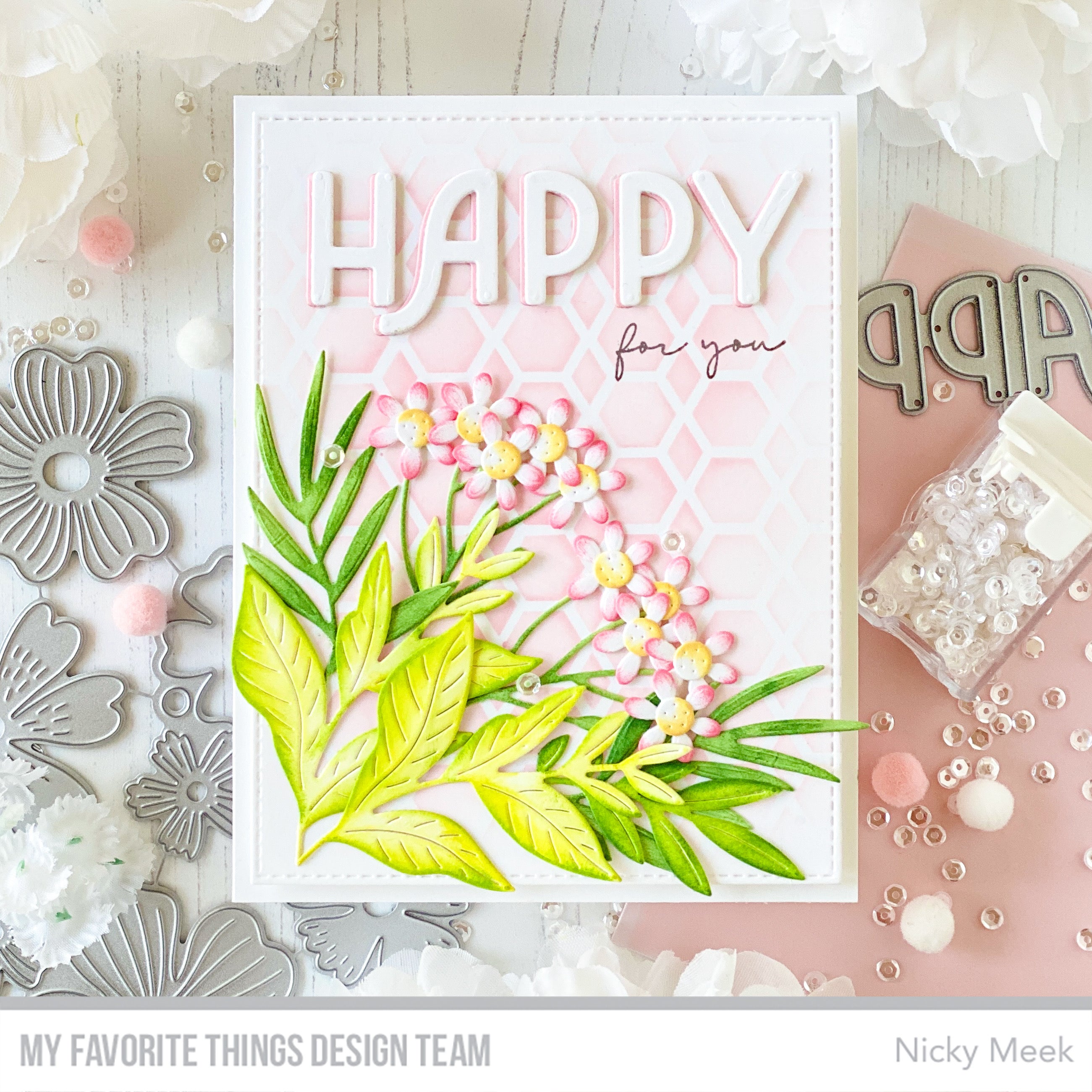 Handmade card from Nicky Meek featuring products from My Favorite Things #mftstamps