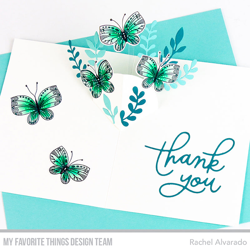 Handmade card from Rachel Alvarado featuring products from My Favorite Things #mftstamps