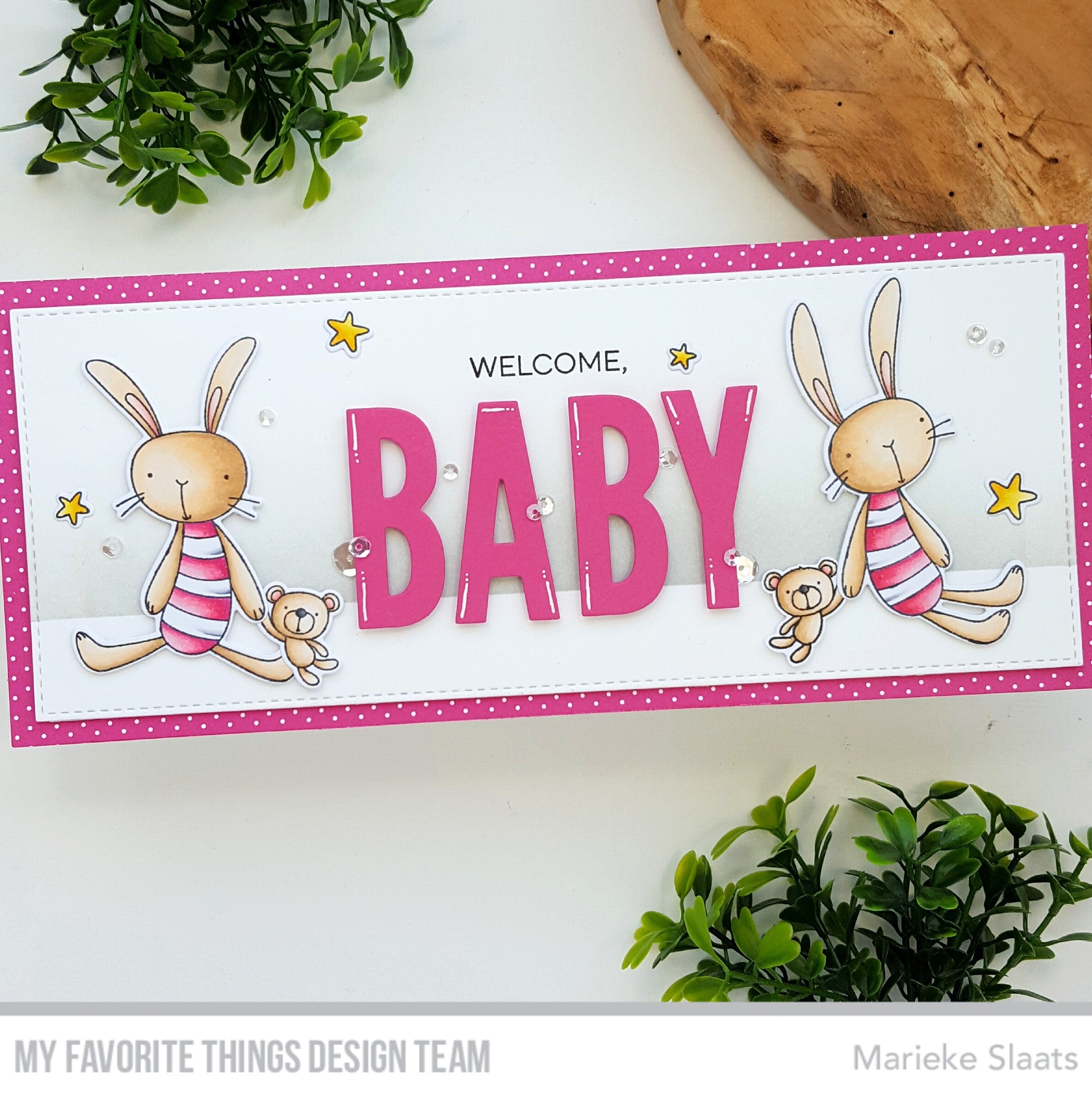 Handmade card from Marieke Slaats featuring products from My Favorite Things #mftstamps