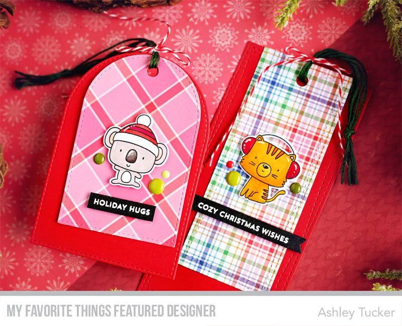 Handmade tags from Ashley Tucker featuring products from My Favorite Things #mftstamps