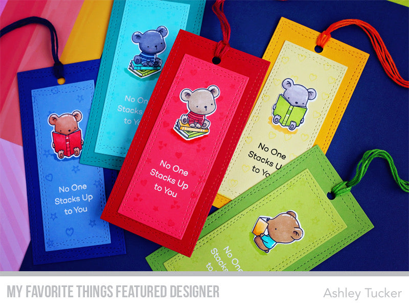Handmade bookmarks from Ashley Tucker featuring products from My Favorite Things #mftstamps
