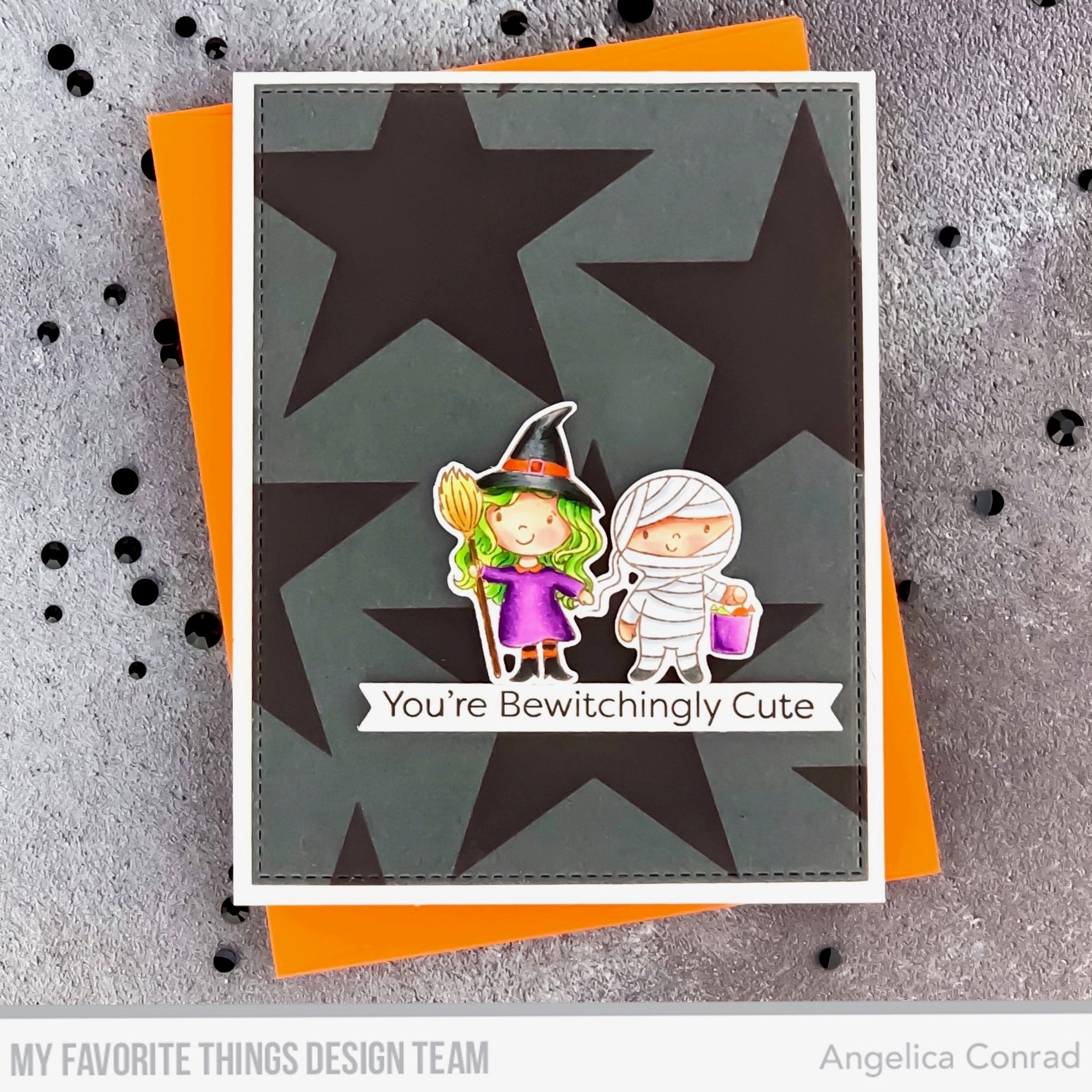 Handmade card from Angelica Conrad featuring products from My Favorite Things #mftstamps