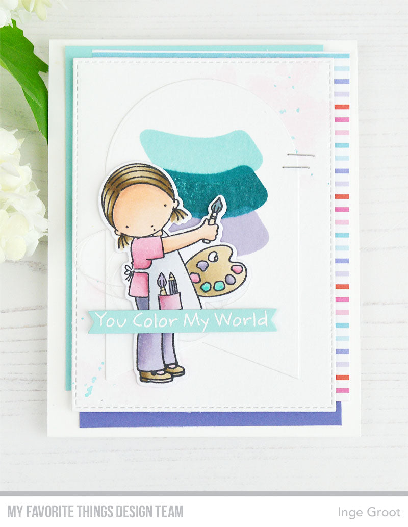 Handmade card from Inge Groot featuring products from My Favorite Things #mftstamps