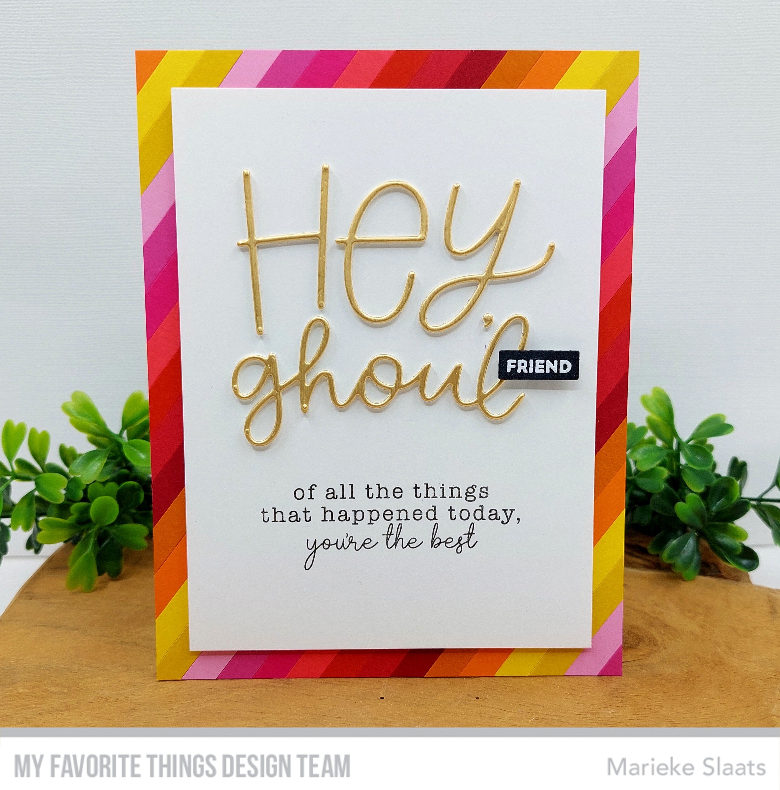Handmade card from Marieke Slaats featuring products fromMy Favorite Things #mftstamps