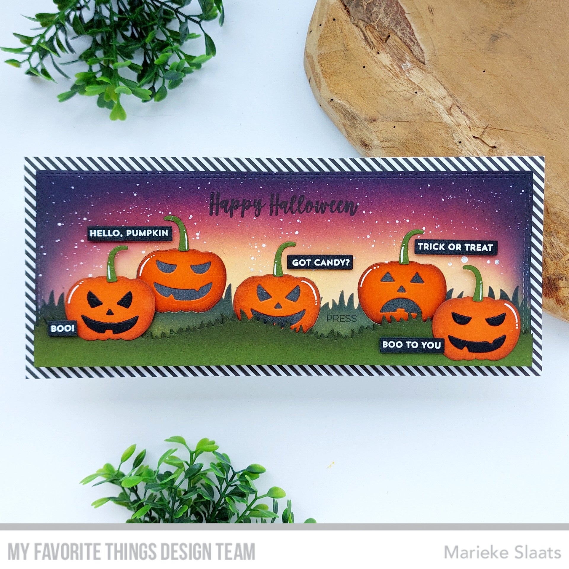 Handmade card from Marieke Slaats featuring products from My Favorite Things #mftstamps