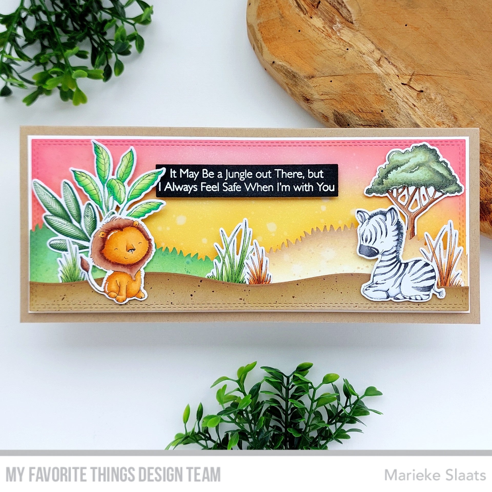 Handmade card from Marieke Slaats featuring products from My Favorite Things #mftstamps