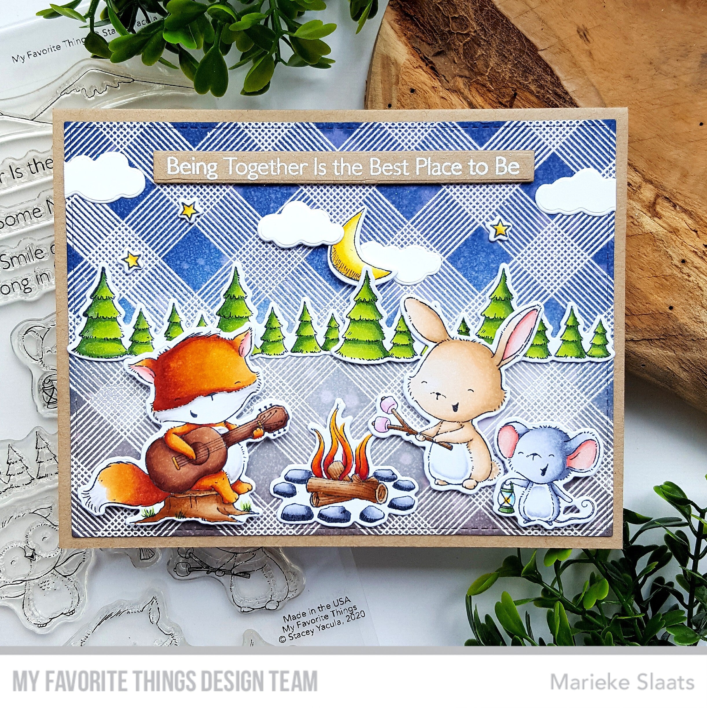 Handmade card from Marieke Slaats featuring products from My Favorite Things #mftstamps