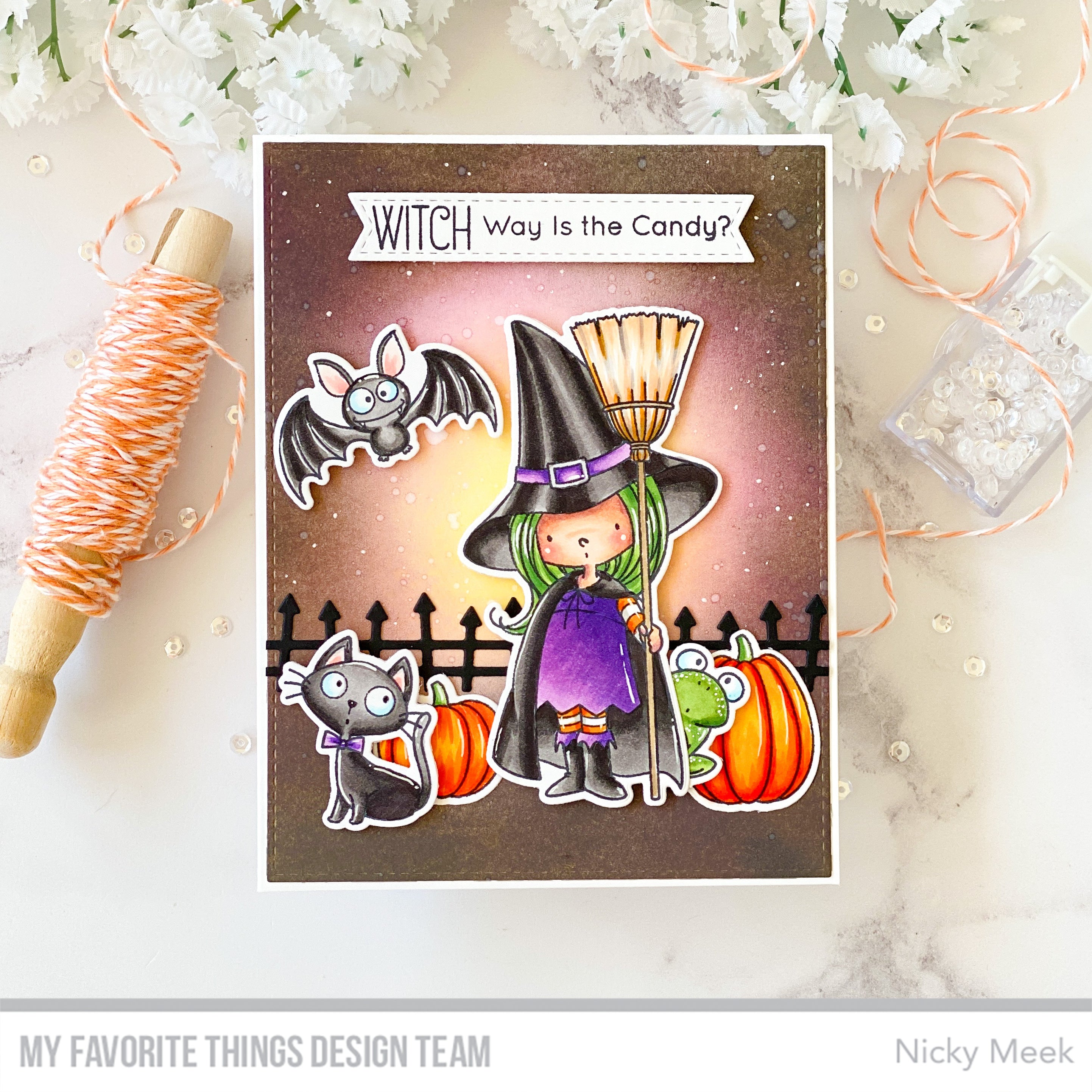 Handmade card from Melania Deasy featuring products from My Favorite Things #mftstamps