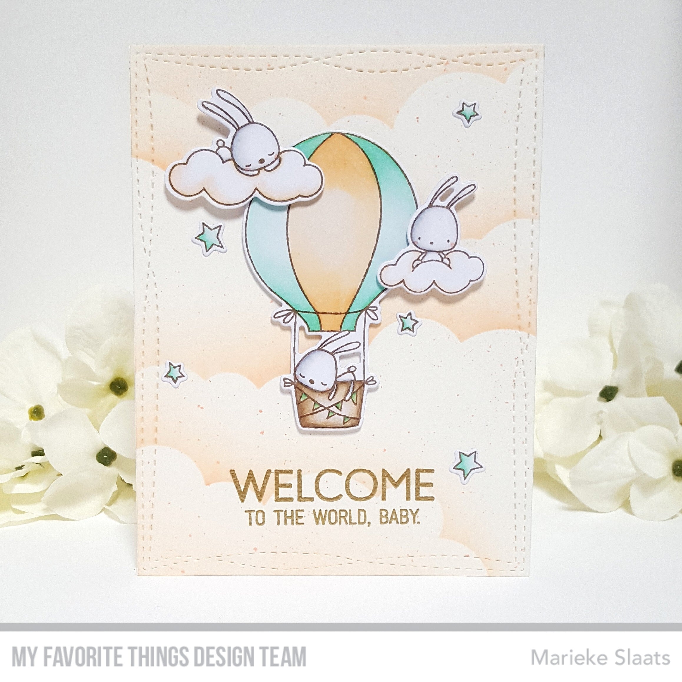 Handmade card from Marieke Slaats featuring products from My Favorite Things #mftstamps