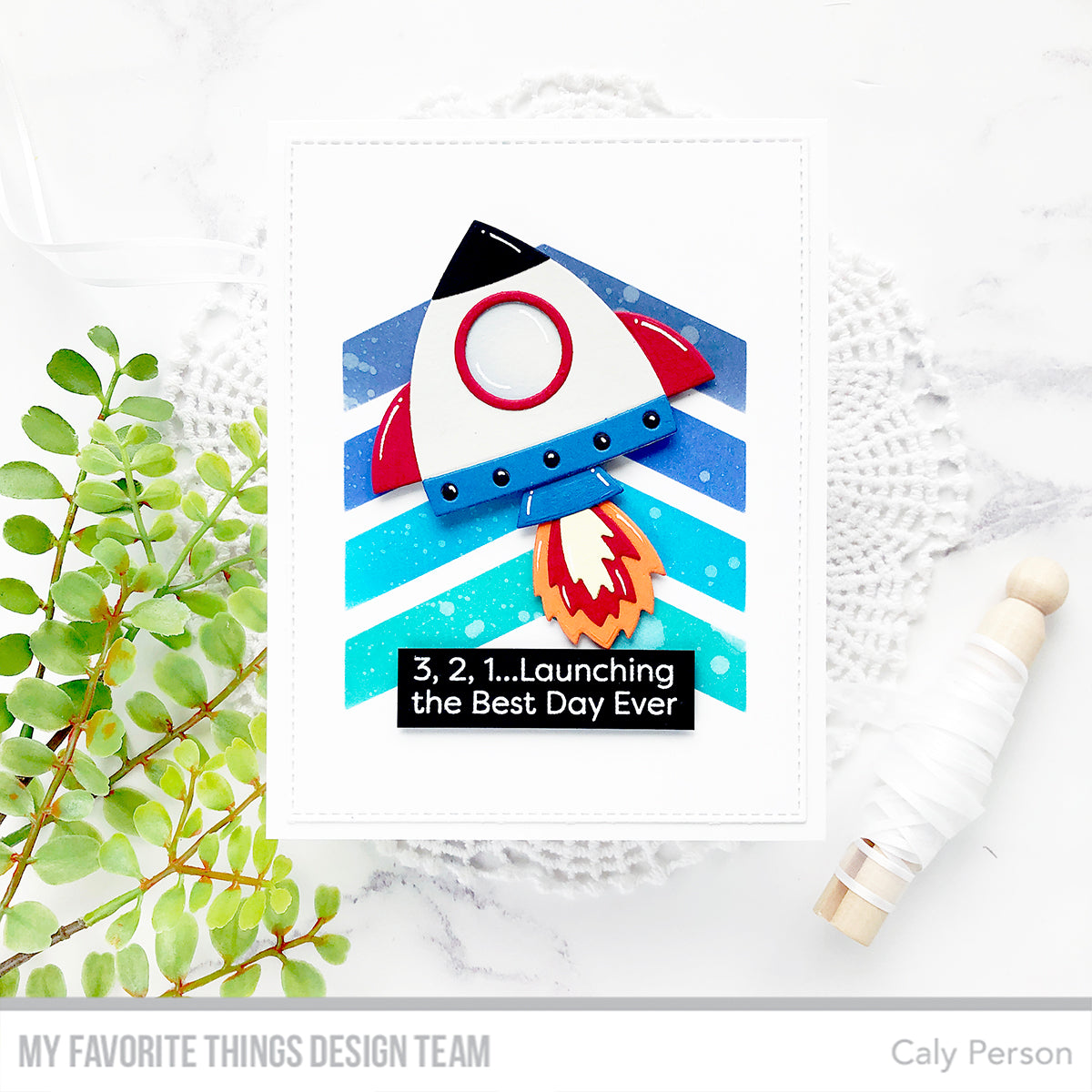 Handmade card from Caly Person featuring products from My Favorite Things #mftstamps