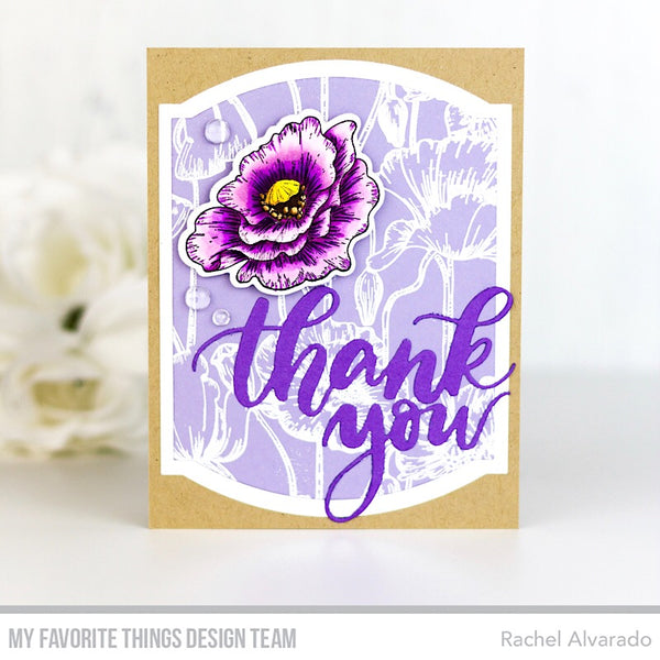 Handmade card from Rachel Alvarado featuring products from My Favorite Things #mfstamps